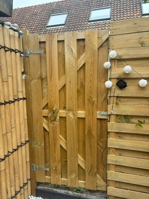 Schuttingdeur / tuinpoort, Ophalen, 1 tot 2 meter, Minder dan 3 meter, Nieuw