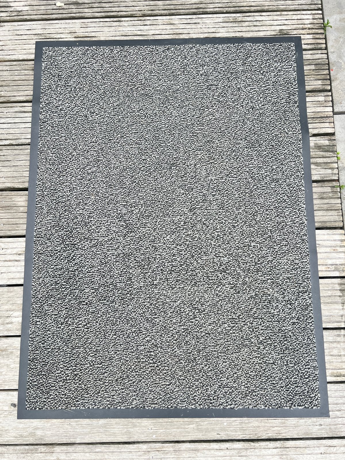 Grote zwart gemêleerde droogloopmat - 90x120cm, Ophalen of Verzenden, Zo goed als nieuw, Droogloopmat
