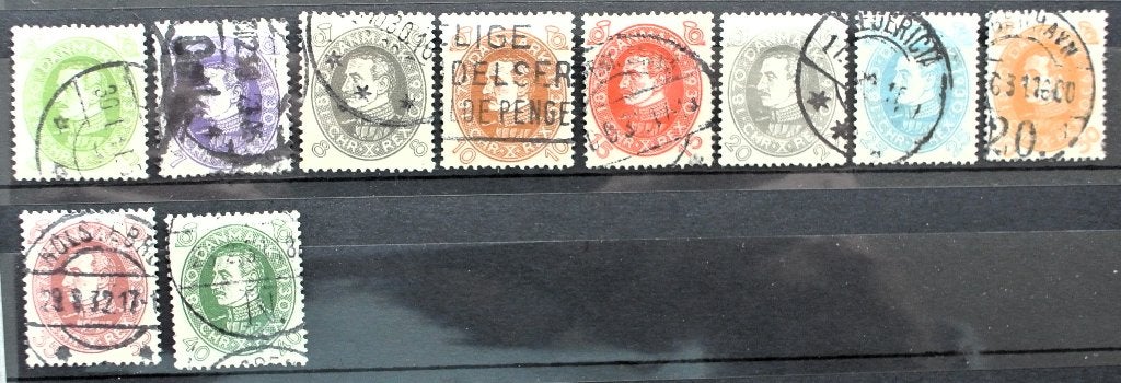 Denemarken 1930"Koning Christian"Michelnr 185/194 gestempeld, Ophalen of Verzenden, Denemarken, Gestempeld