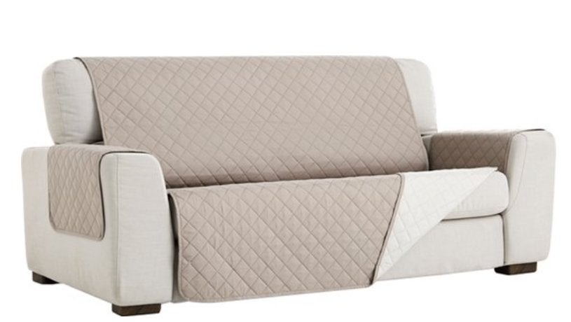 Bankbeschermer van het merk Belmarti, taupe, 200 x 200, Huis en Inrichting, Ophalen, Overige kleuren, Omkeerbaar, 200 cm