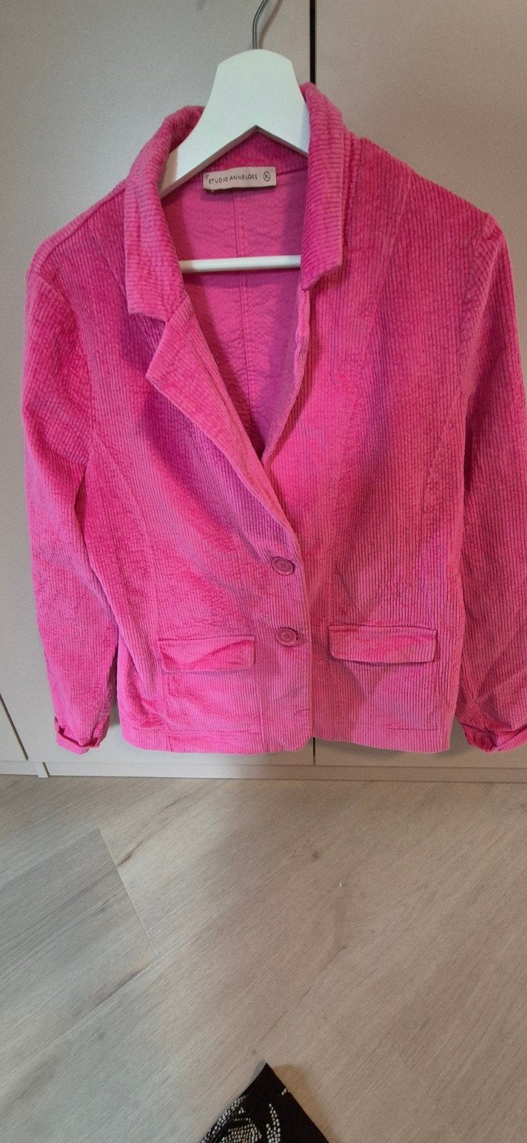 Studio Anneloes Ribblazer - Te Gekke Roze Ribstof Blazer XL, Ophalen of Verzenden