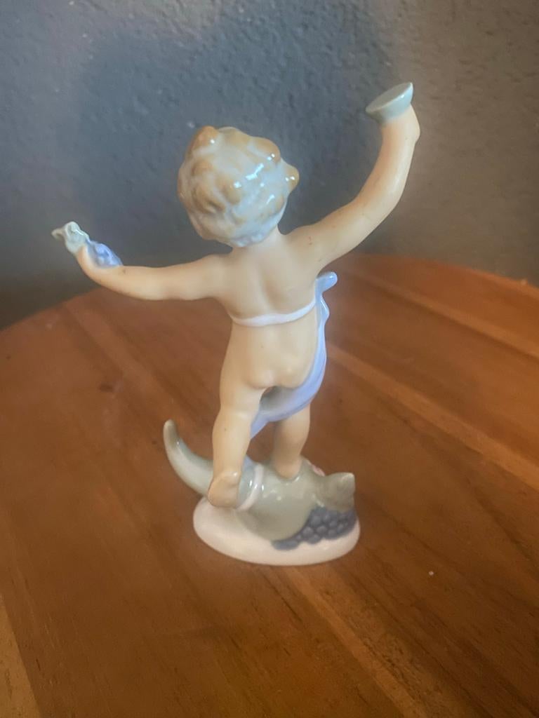 Vintage Metzler & Ortloff Porseleinen Engel Putto, Antiek en Kunst, Ophalen