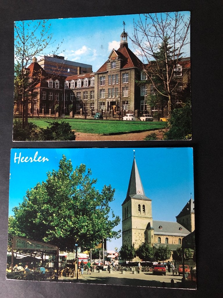 Ansichtkaarten gelopen Heerlen per stuk bieden, Ophalen of Verzenden, 1980 tot heden, Gelopen, Limburg