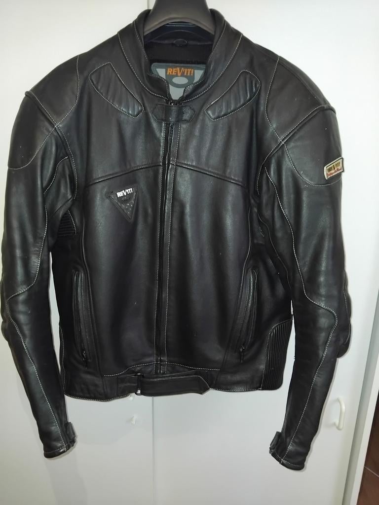 REV'IT! leren motorjas, maat 54, REV'IT!, Heren, Jas | leer, Ophalen of Verzenden