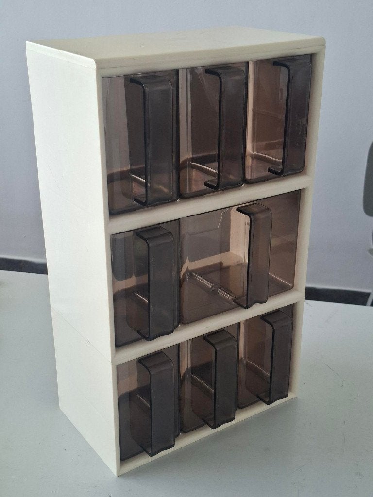 vintage voorraadkastje, keukenkastje retro jaren 70 design, Verzamelen, Ophalen of Verzenden, Huis en Inrichting
