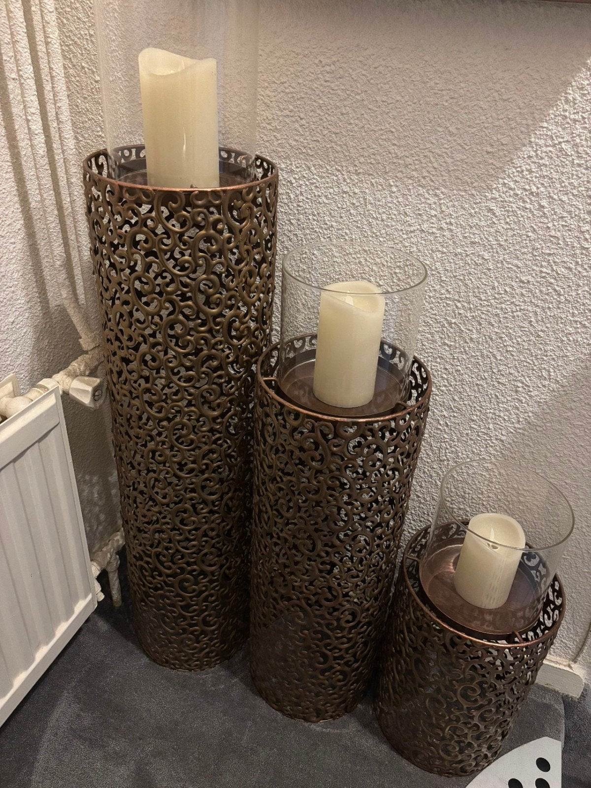 Windlicht decoratie, Huis en Inrichting, Woonaccessoires | Kandelaars en Kaarsen, Ophalen, Windlicht