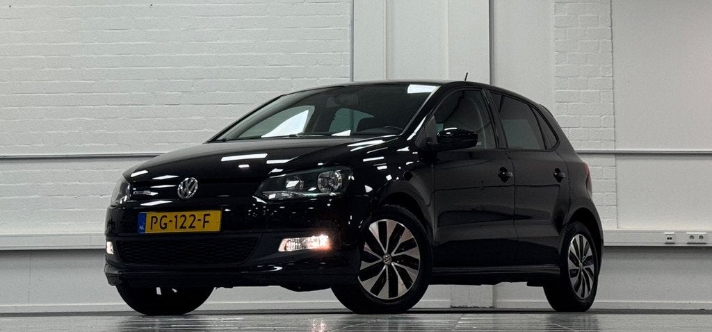 Volkswagen Polo 1.0 BlueMotion Edition 2e Eigenaar 100% Onde, Voorwielaandrijving, Stof, 95 pk, Zwart