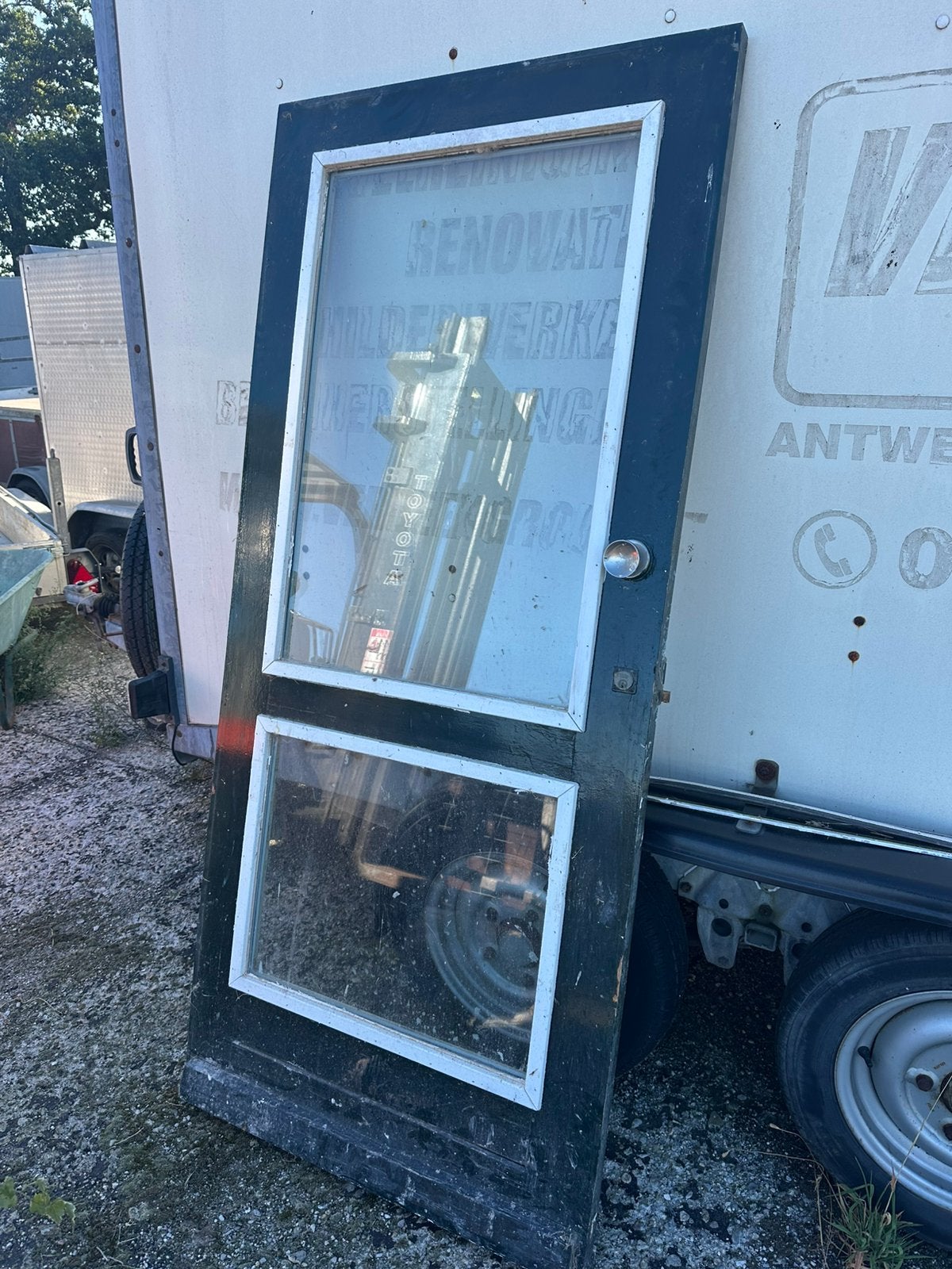 Nette buitendeur koopje !!!, 75 tot 150 cm, Deurkozijn, Ophalen of Verzenden, Zo goed als nieuw