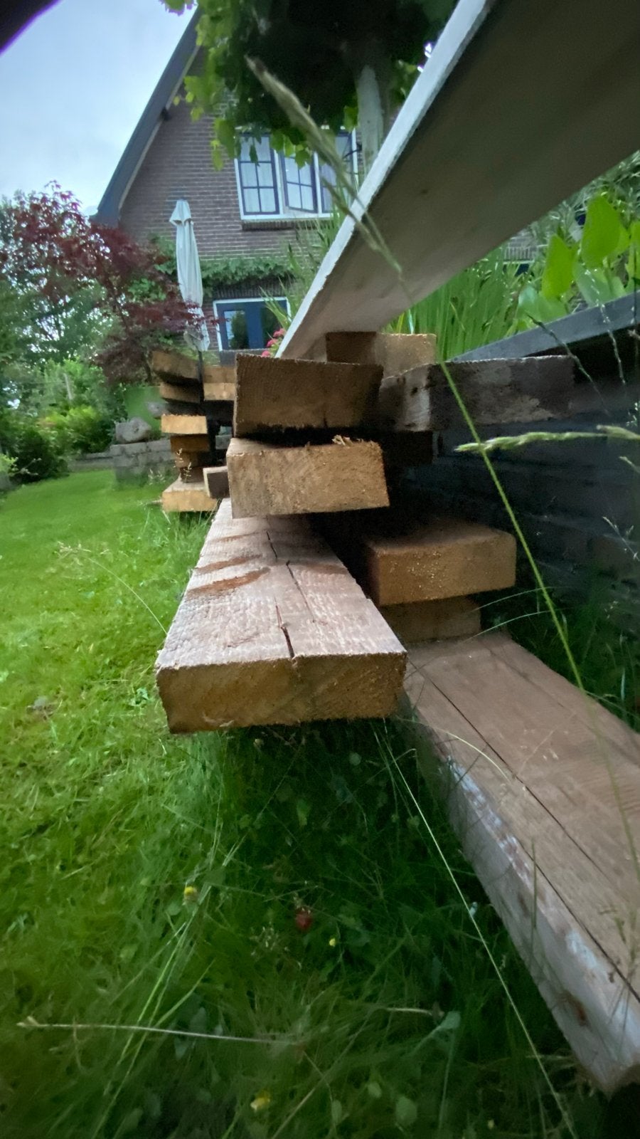 Vloerbalken spijkervrij diverse maten, Doe-het-zelf en Verbouw, Hout en Planken, Ophalen, Gebruikt, Balk, Overige houtsoorten