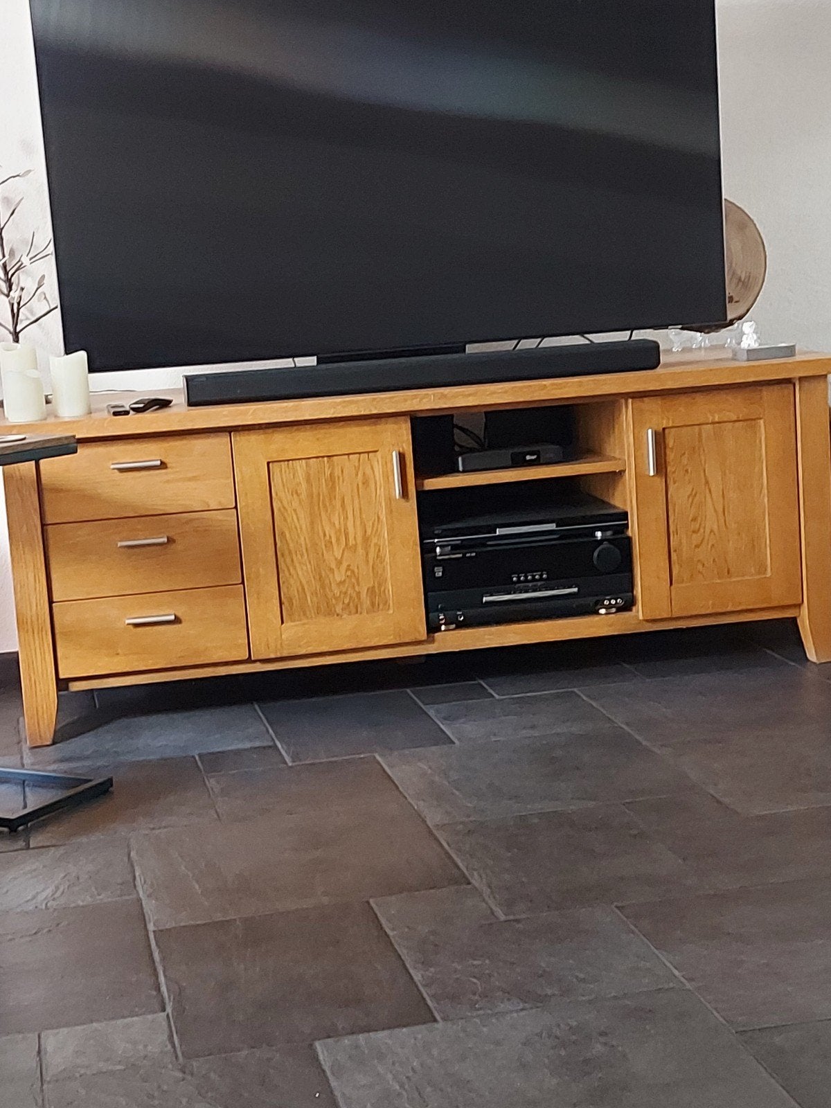 Mooie degelijk echt zwaar tv meubel, Ophalen of Verzenden, 50 tot 75 cm, Minder dan 100 cm
