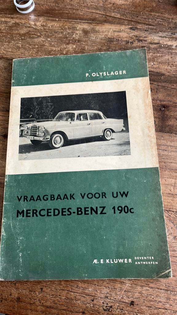 Vraagbaak boekje Mercedes Benz 190c, Ophalen of Verzenden