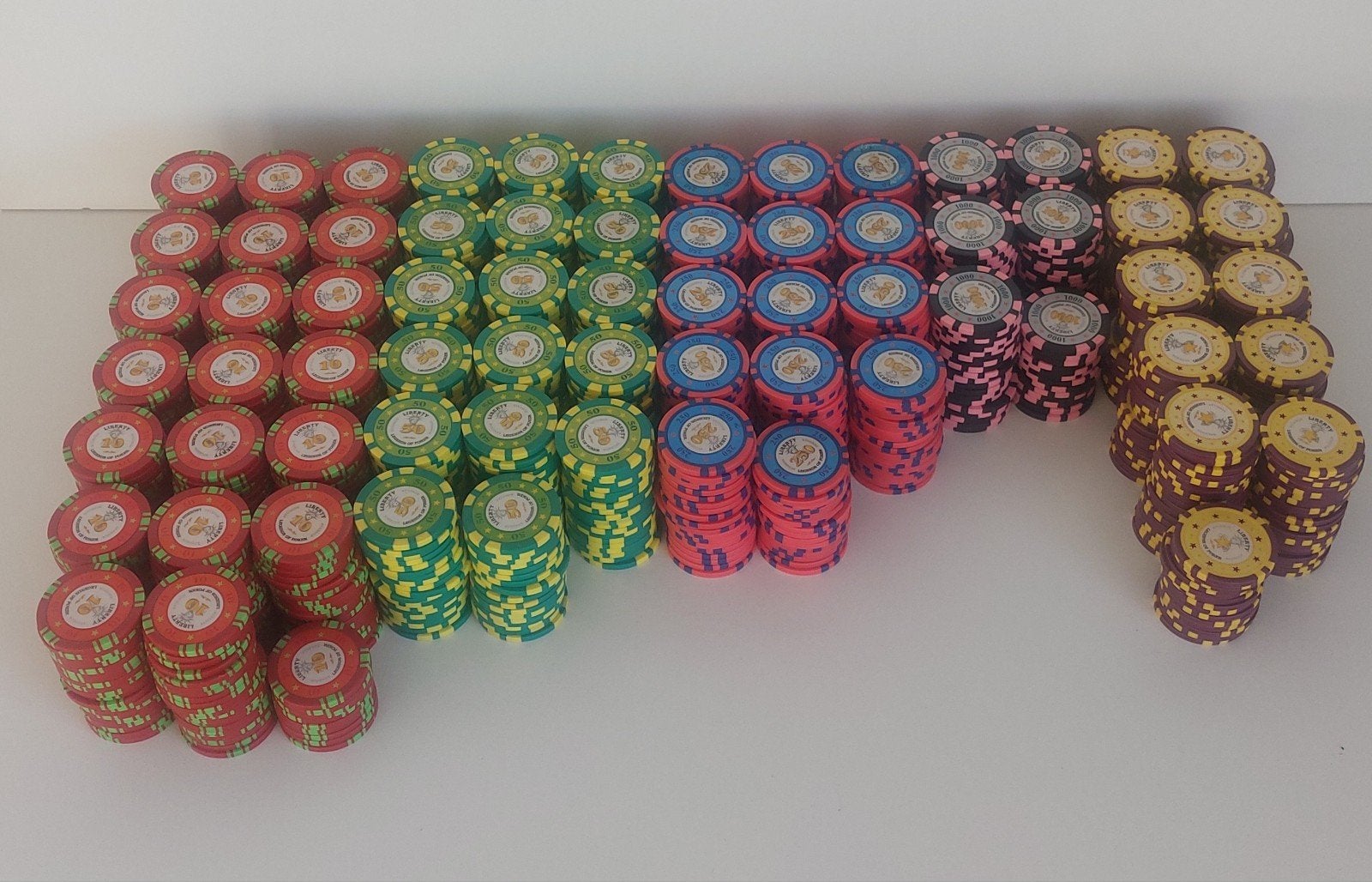 Pokerset Liberty Legends of Poker, Vijf spelers of meer, Ophalen of Verzenden, Gebruikt, Liberty Legends of Poker