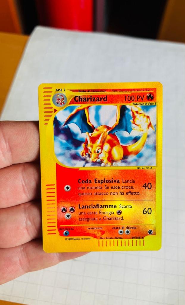 Charizard 39/165 Reverse Holo Expedition Pokemon, Verzenden, Zo goed als nieuw, Losse kaart, Foil