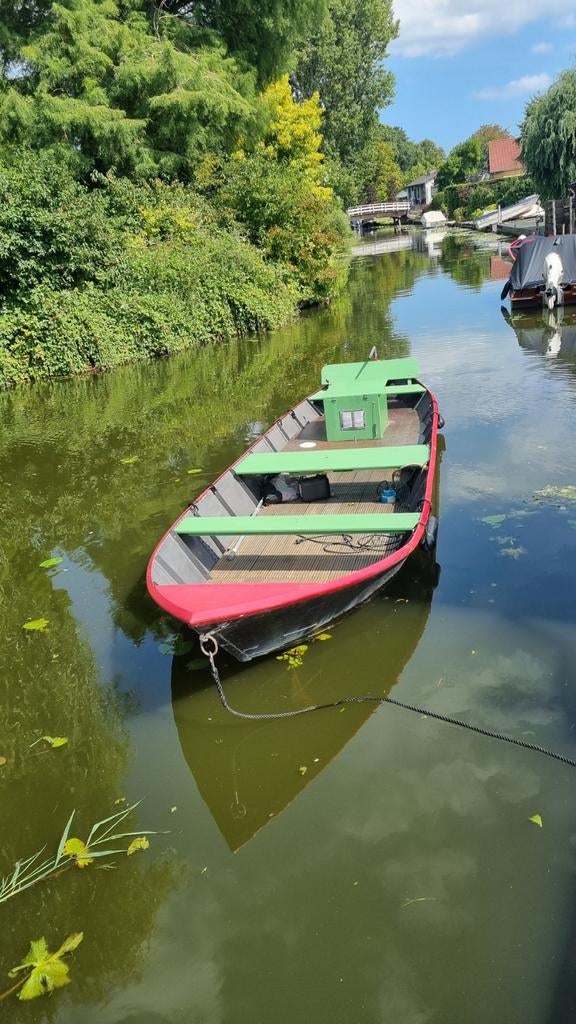 Schuit tuindersvlet, Watersport en Boten, Sloepen, Ophalen, Gebruikt, Binnenboordmotor, Diesel