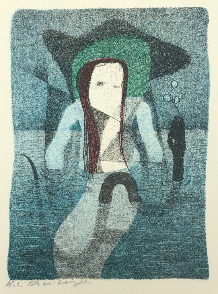Mooie kunst v/h Grafiekkabinet Harry van Kruiningen, Ophalen of Verzenden