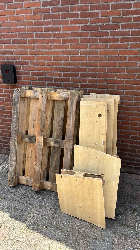 Hout gratis 3x pallet brandhout, Doe-het-zelf en Verbouw, Hout en Planken, Ophalen, Zo goed als nieuw, Pallet, Minder dan 200 cm