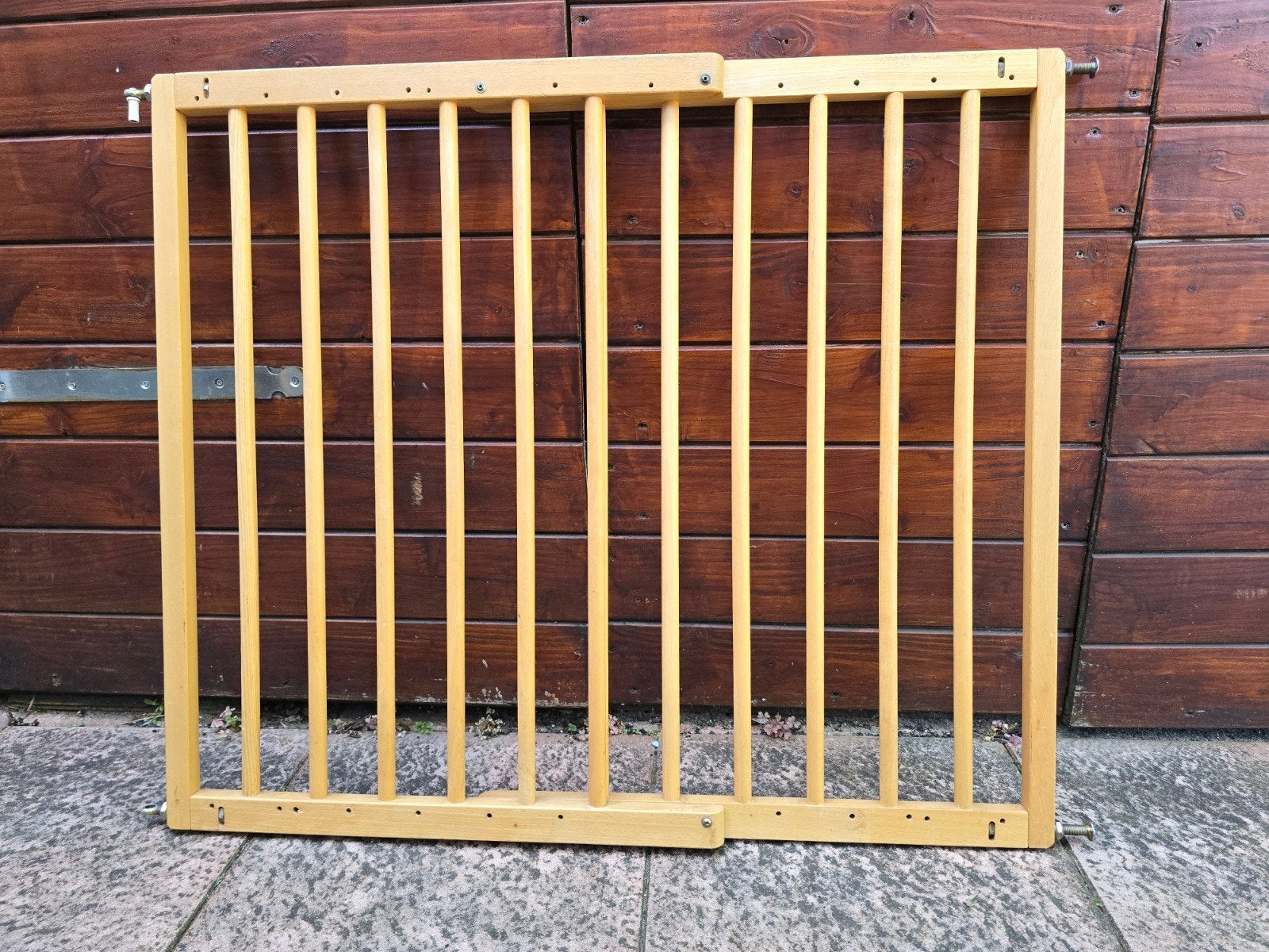 Vintage houten traphekje voor kinderen of honden, Ophalen, Gebruikt, Schroefhekje, Hout