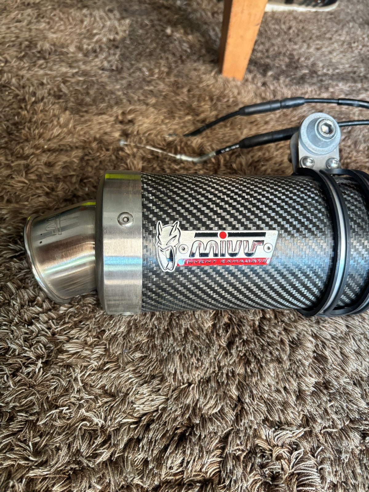 Mivv uitlaat voor Kawasaki Z800 - Carbon look, Ophalen, Gebruikt