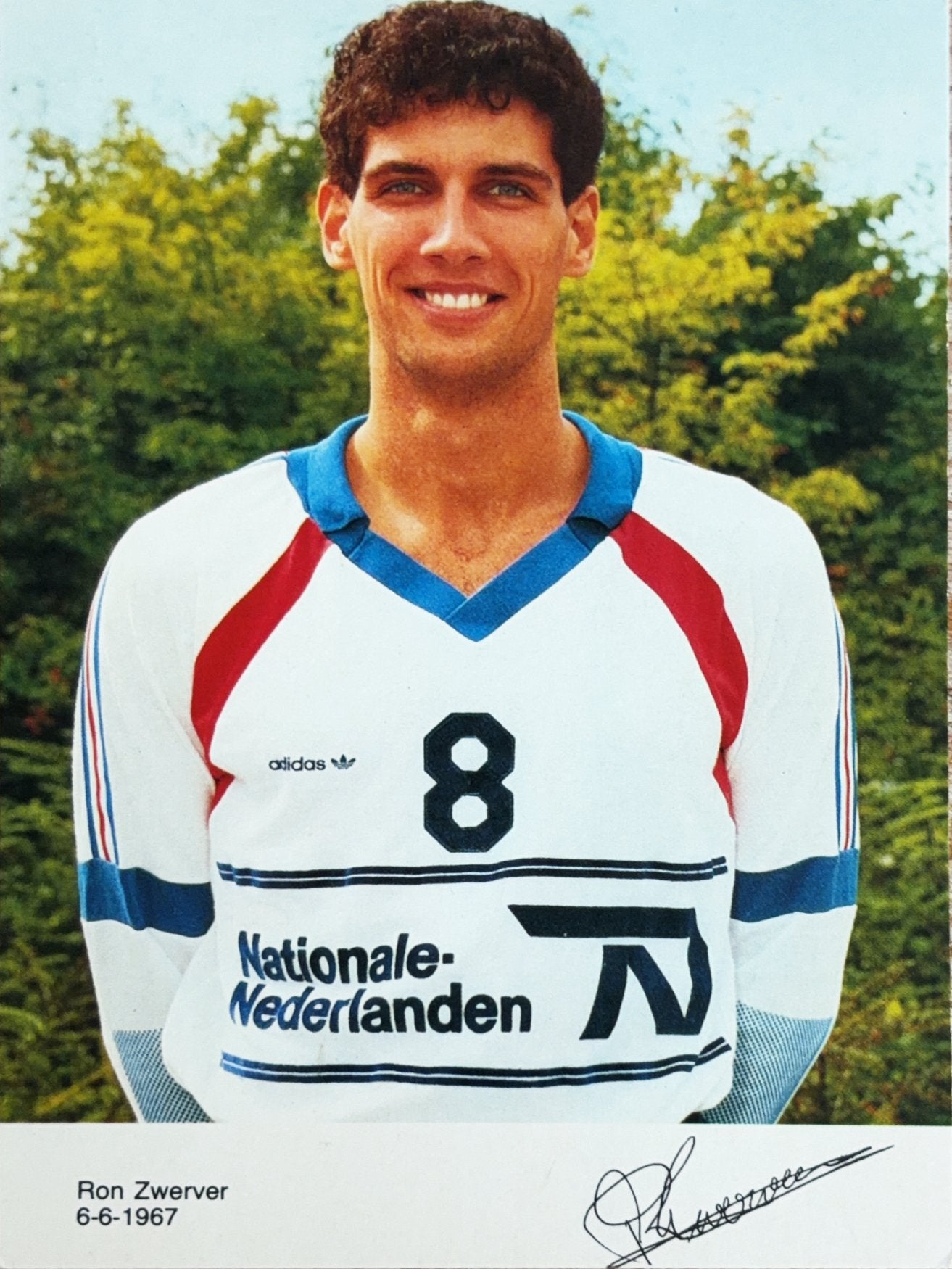 Spelerskaart Ron Zwerver - Volleybal ansichtkaart, Ophalen of Verzenden, Zo goed als nieuw, Ajax, Spelerskaart
