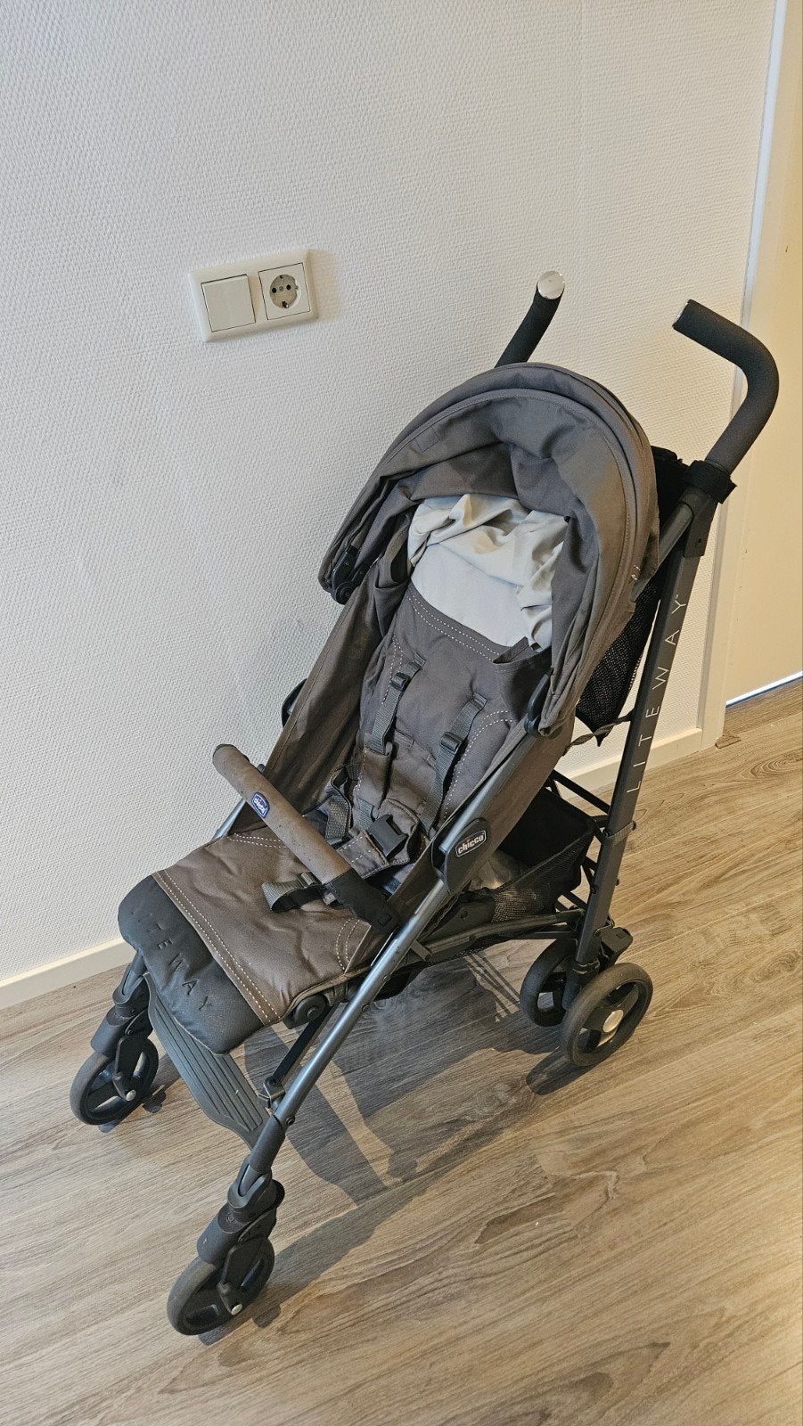 Chicco liteway buggy, Kinderen en Baby's, Ophalen of Verzenden, Gebruikt, Regenhoes
