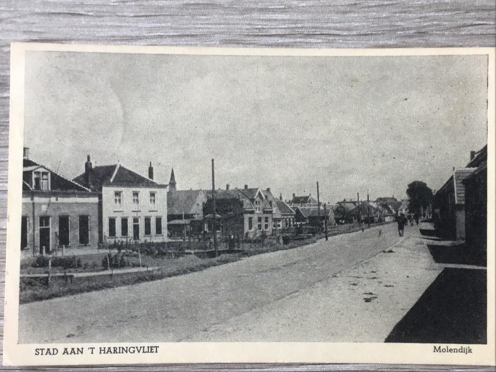 Stad a/h Haringvliet Molendijk 1948, Verzenden, 1940 tot 1960, Gelopen, Zuid-Holland