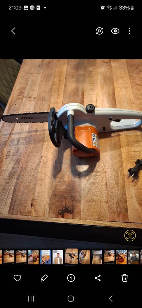 Stihl Electrische Kettingzaag  Z.g.a.n, Ophalen of Verzenden, Elektrisch