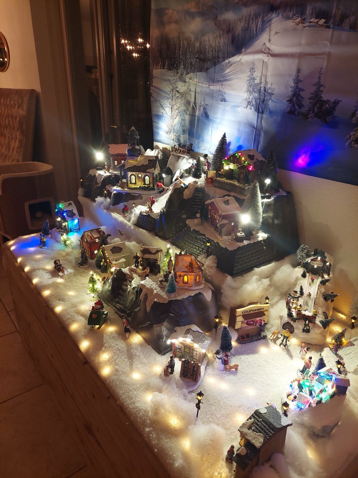 LUVILLE Schneewald. Kerstdorp compleet, Ophalen, Zo goed als nieuw