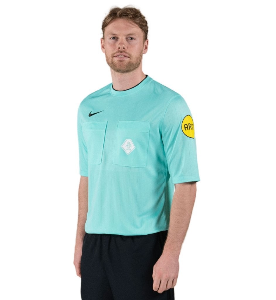 Nike KNVB Scheidsrechtersshirt Turquoise (Maat L), Maat L, Verzenden, Zo goed als nieuw, Shirt