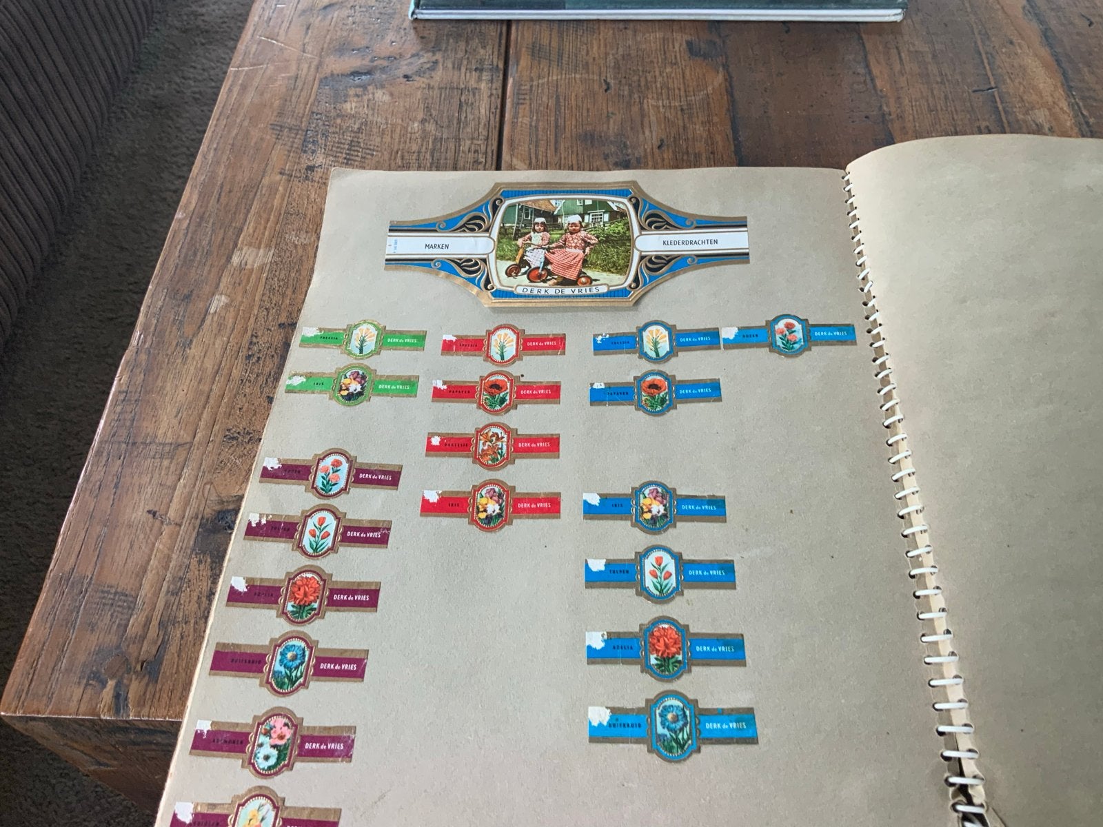 Vintage sigarenbandjes album - diverse merken, Verzamelen, Ophalen of Verzenden, Gebruikt