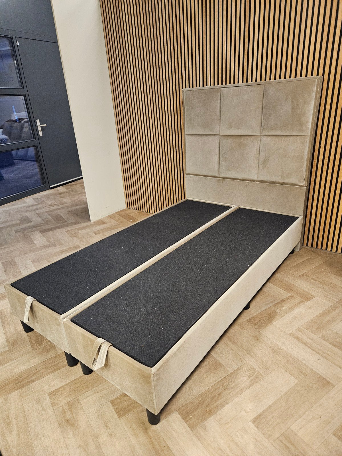 boxspring nieuw 120x200 opbergruimte baza eric kuster, 85 tot 100 cm, Nieuw, Ophalen of Verzenden, Matras