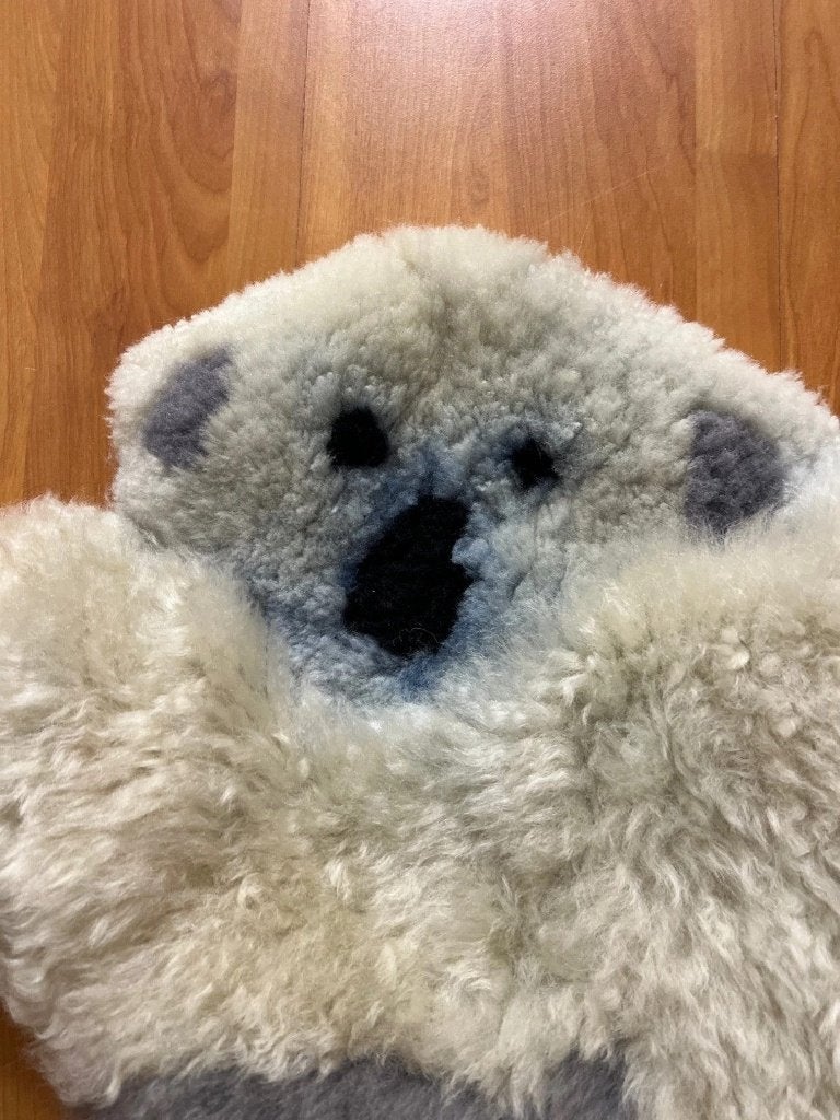 Schapenvacht kussentje panda patroon, Wit, Vierkant, Djt@dejuistetoon.eu, Ophalen of Verzenden