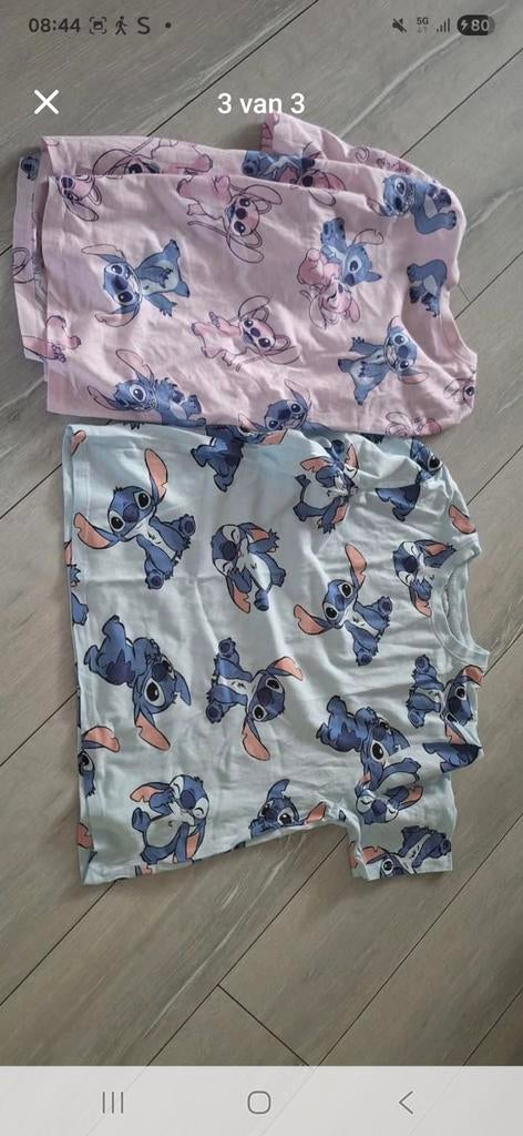 Stitch pyjama set en T-shirt, Ophalen of Verzenden, Meisje