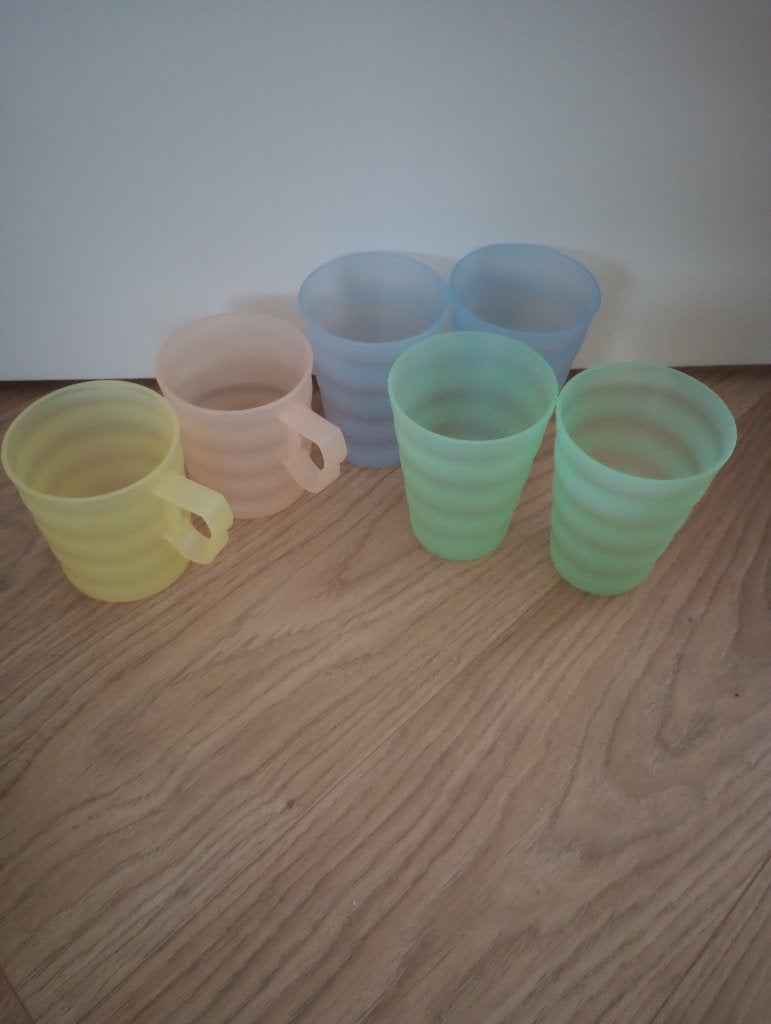 tupperware bekers, Kunststof, Ophalen of Verzenden, Zo goed als nieuw, Overige stijlen