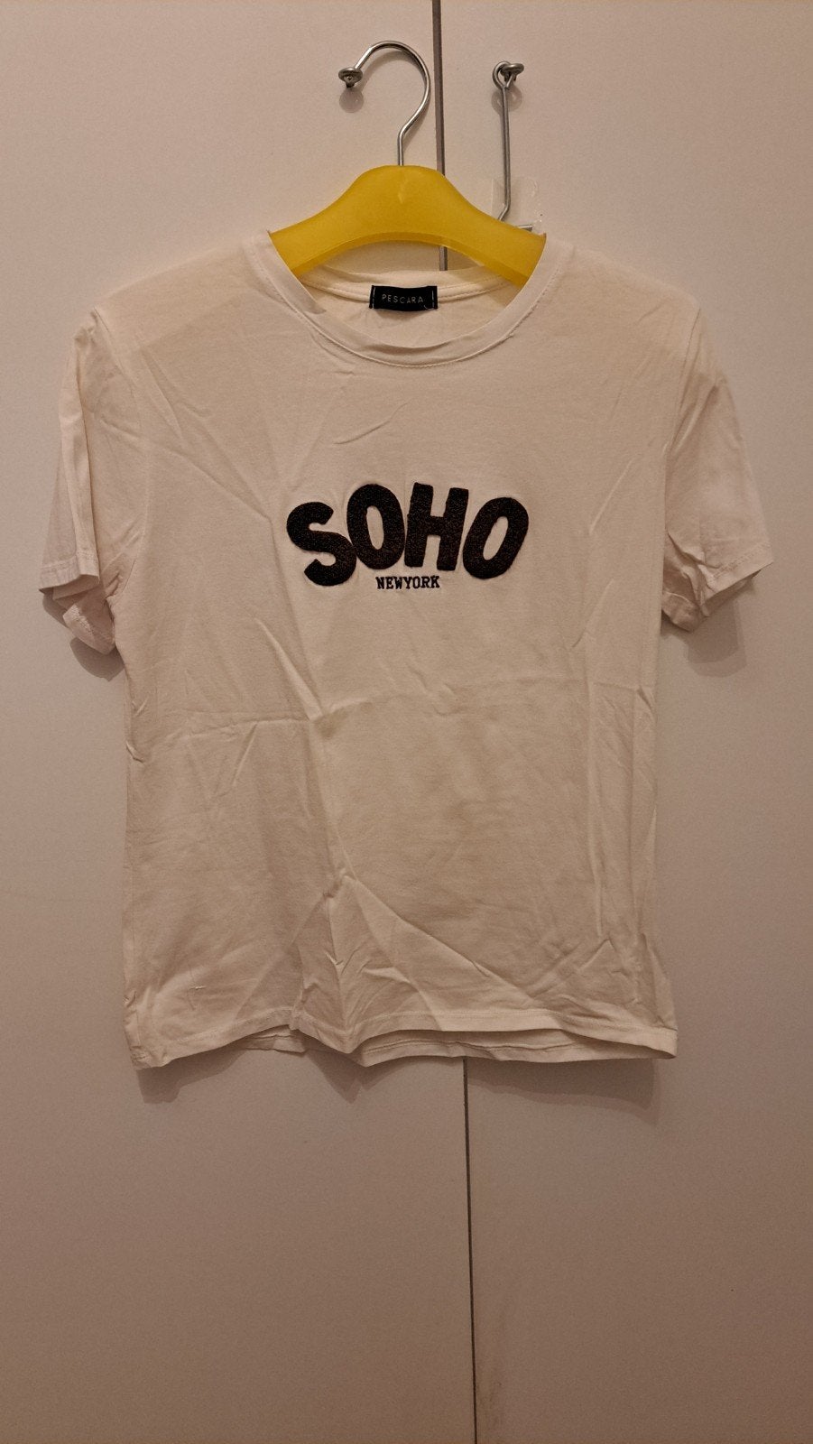 wit shirt maat S/M, Maat 38/40 (M), Wit, Ophalen of Verzenden, Zo goed als nieuw