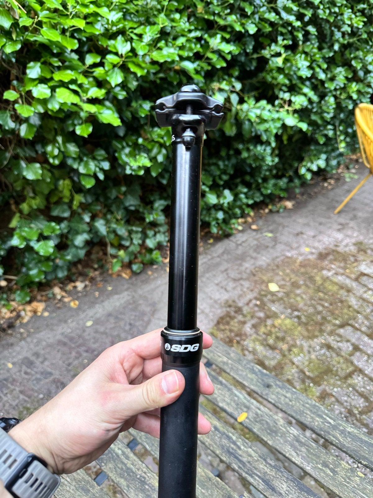 SDG Tellis Dropper Post 150mm Travel 31.6mm Diameter, Gebruikt, Ophalen of Verzenden, Mountainbike, Zadel