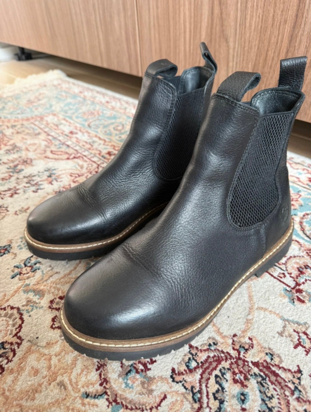 Travelin’ Romstad Chelsea boots - Wolgevoerd - Leer maat 40, Zwart, Lage of Enkellaarzen, Ophalen of Verzenden, Zo goed als nieuw