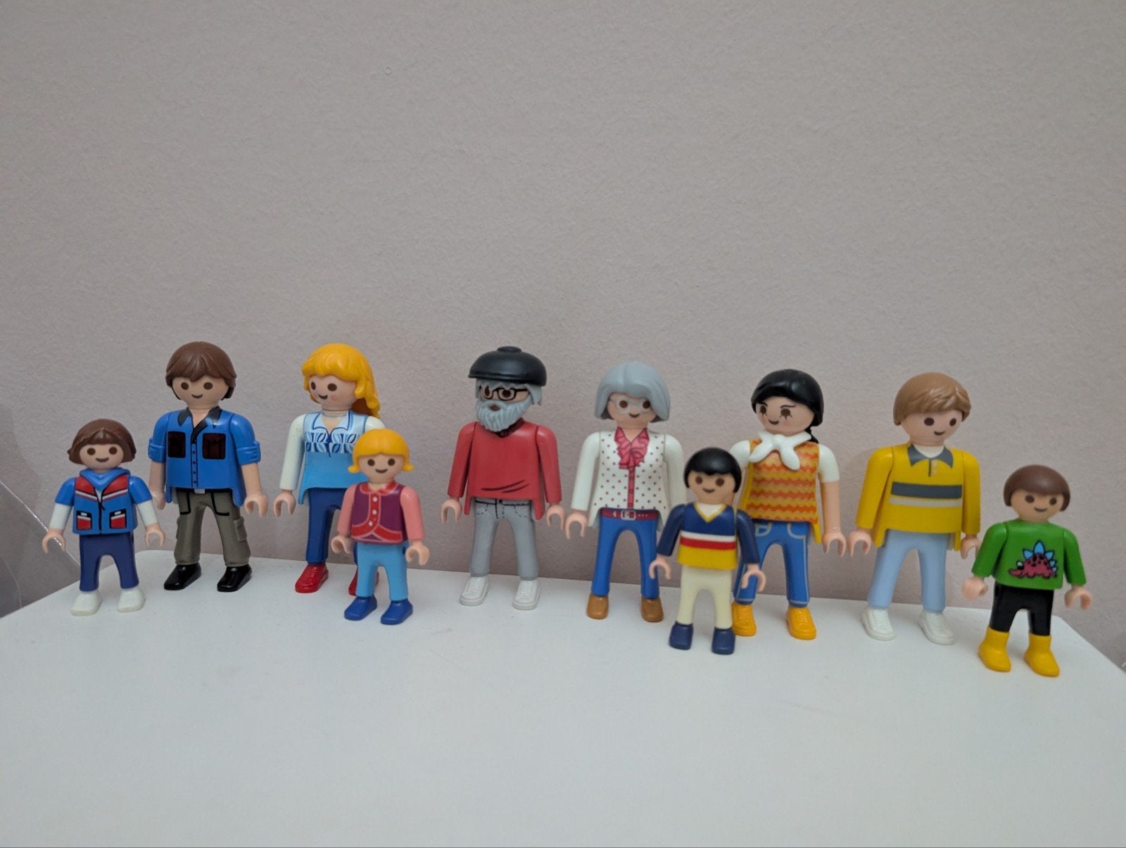 Playmobil poppetjes, gezin, familie opstelling en grootouder, Ophalen of Verzenden, Nieuw, Complete set, Figuren