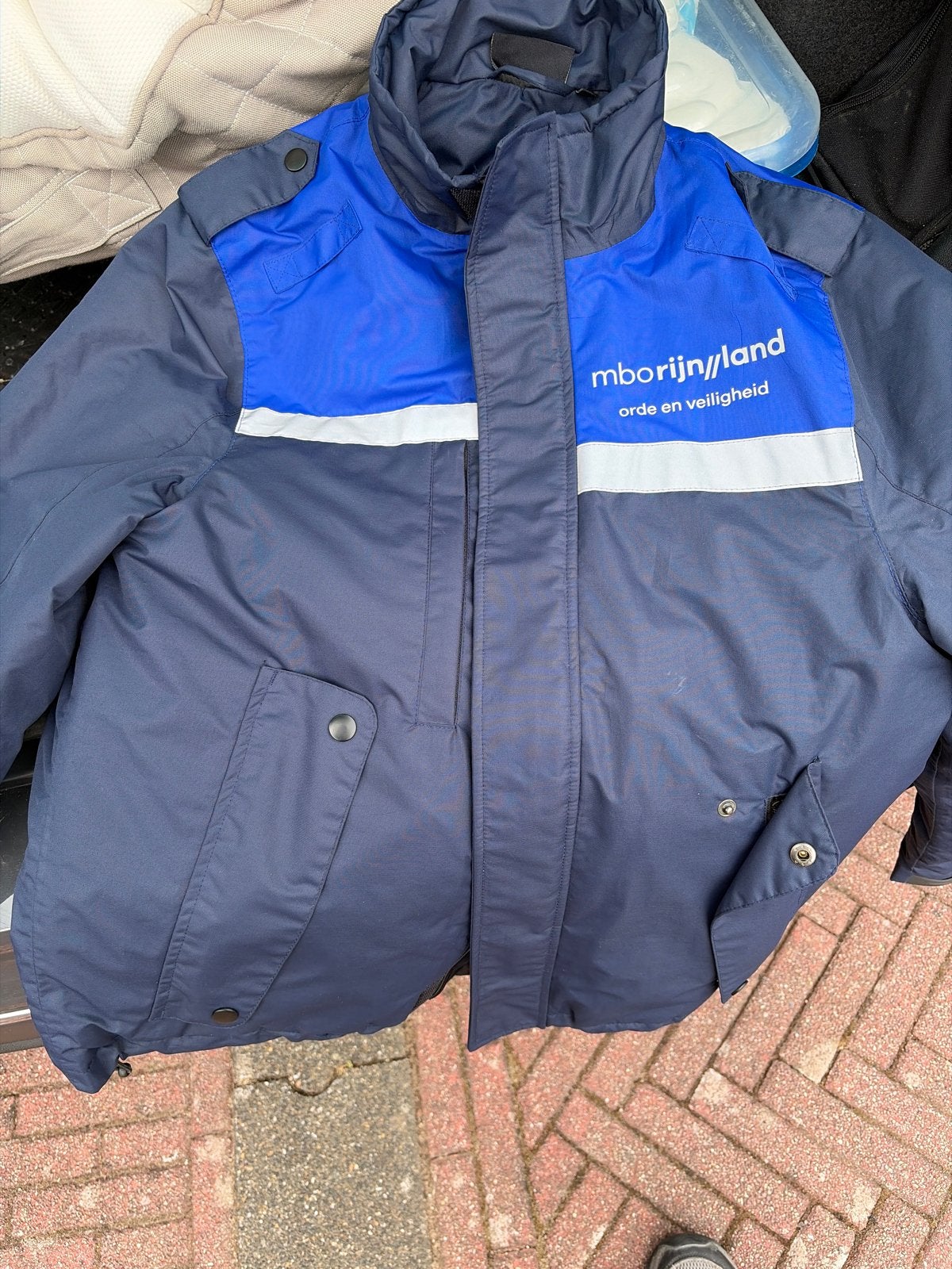 MBO Rijnland HTV Orde en Veiligheid jas XS, Ophalen, Nieuw, Overige maten, Blauw