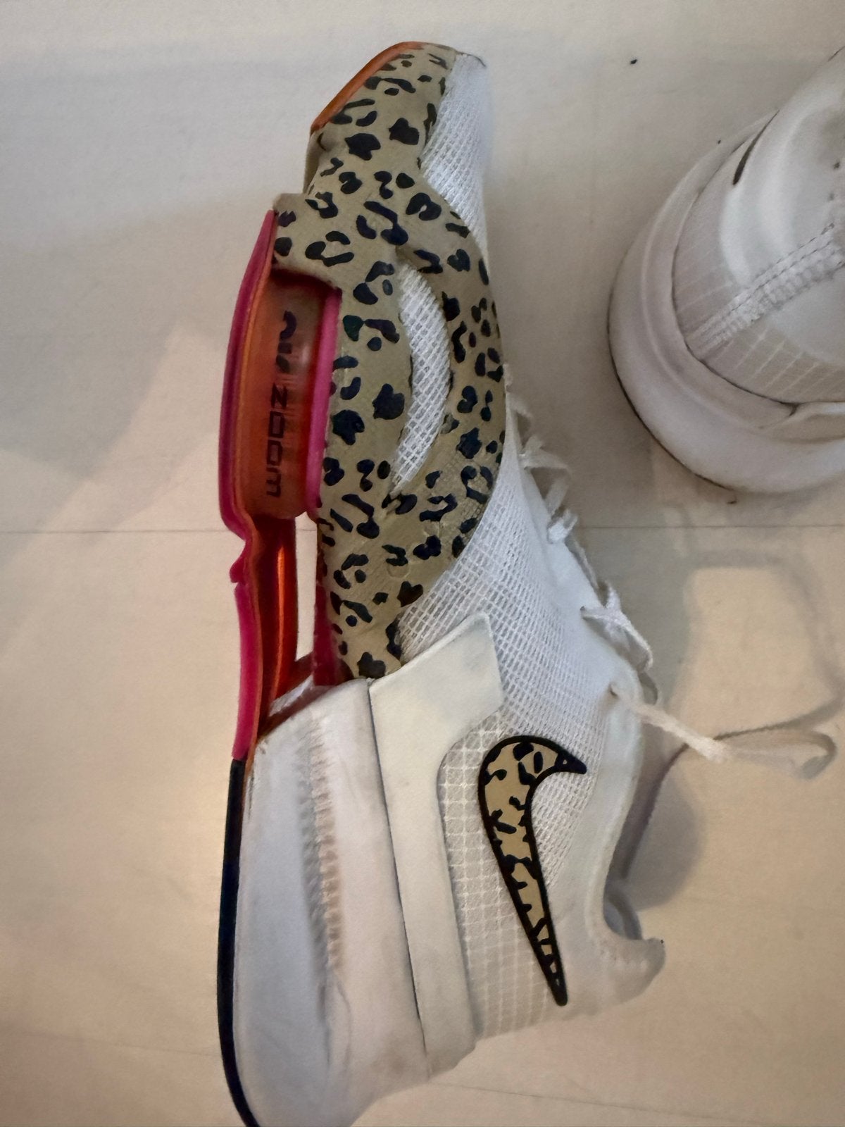 Nike Air Zoom SuperRep 3 Premium "Leopard" sneakers, Ophalen, Gedragen, Wit, Sneakers of Gympen