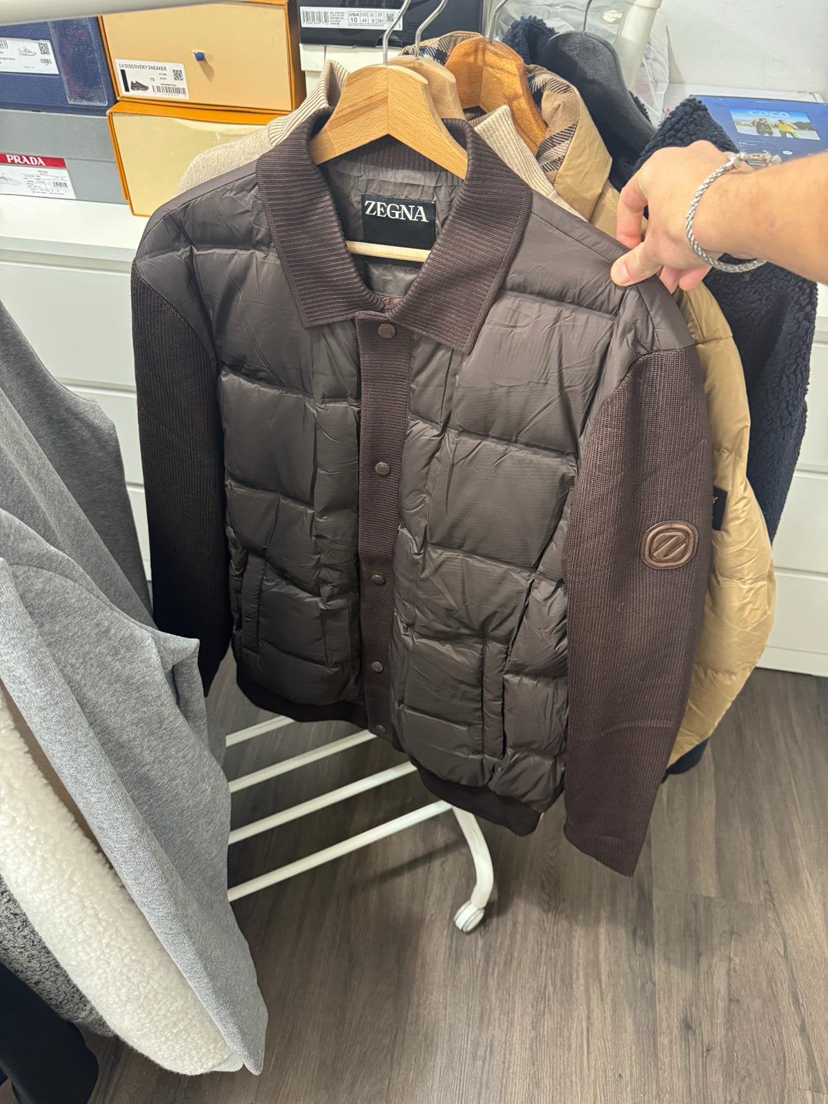 Zegna Down Jacket Bordeaux, Ophalen of Verzenden, Nieuw