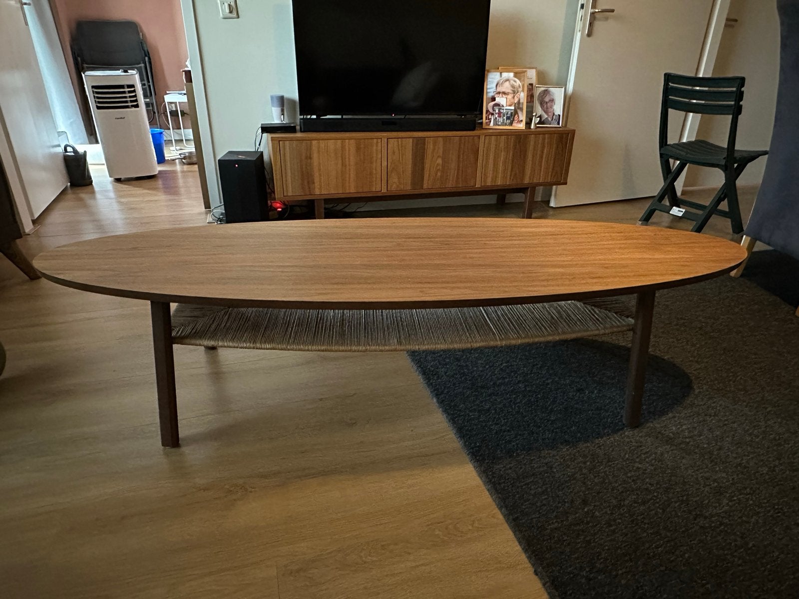 IKEA STOCKHOLM Salontafel, walnootfineer., Ophalen, 50 tot 100 cm, Zo goed als nieuw, 150 tot 200 cm