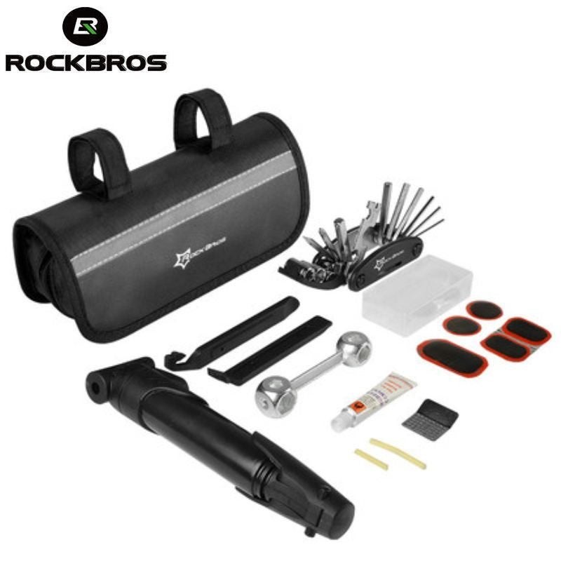 Rockbros Complete Fiets Reparatie Multitool Pomp fietstas, Ophalen of Verzenden, Nieuw, Gereedschapsset