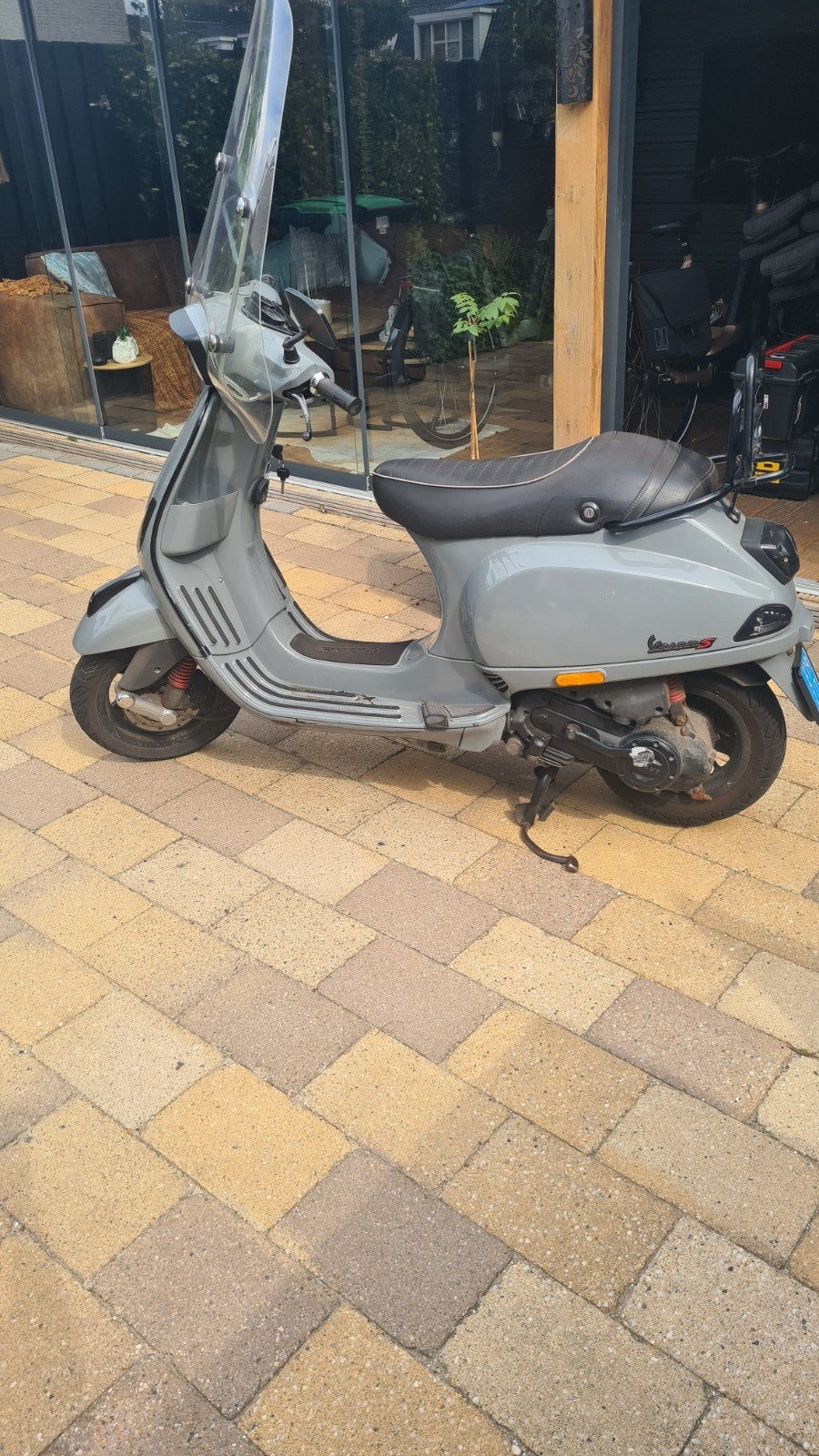 Vespa Piaggio C38 Scooter - Grijs, Ophalen, Gebruikt, Overige modellen, Benzine