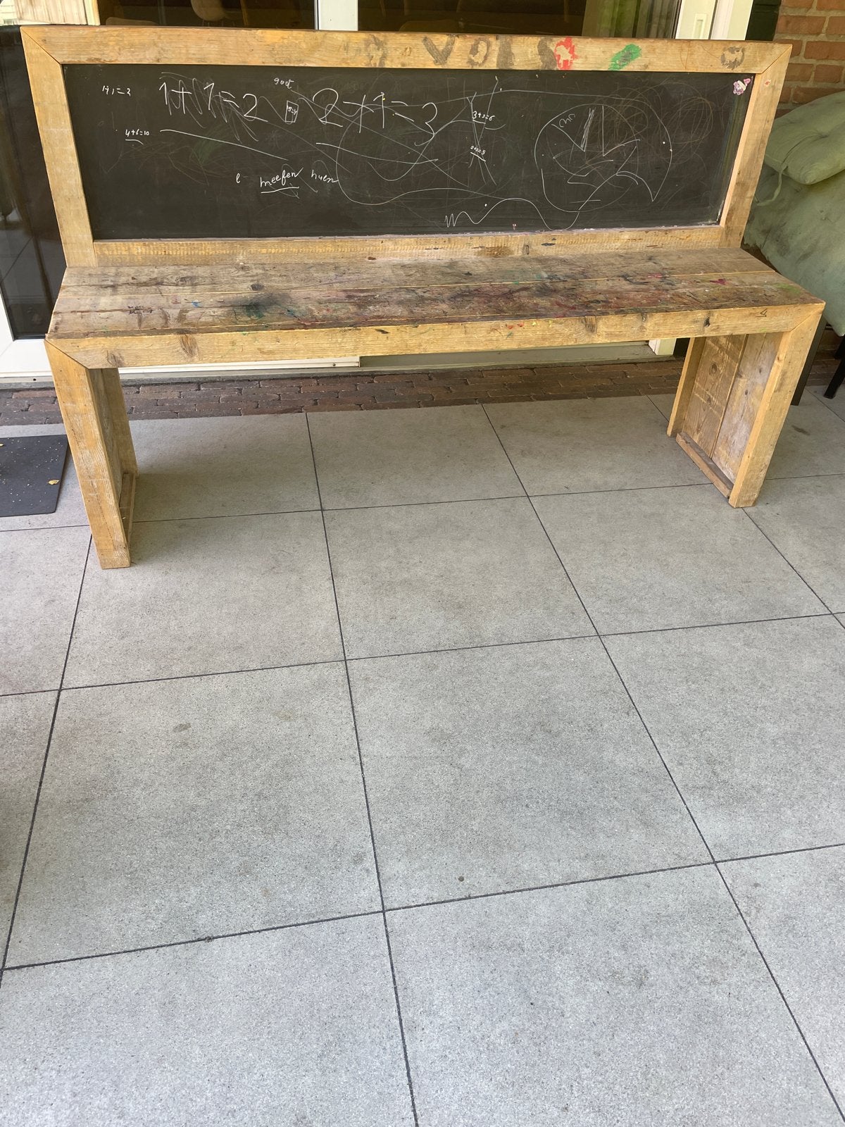 Speeltafel/bank voor kinderen- Handgemaakt, Ophalen, Gebruikt, Minder dan 75 cm, 150 tot 200 cm