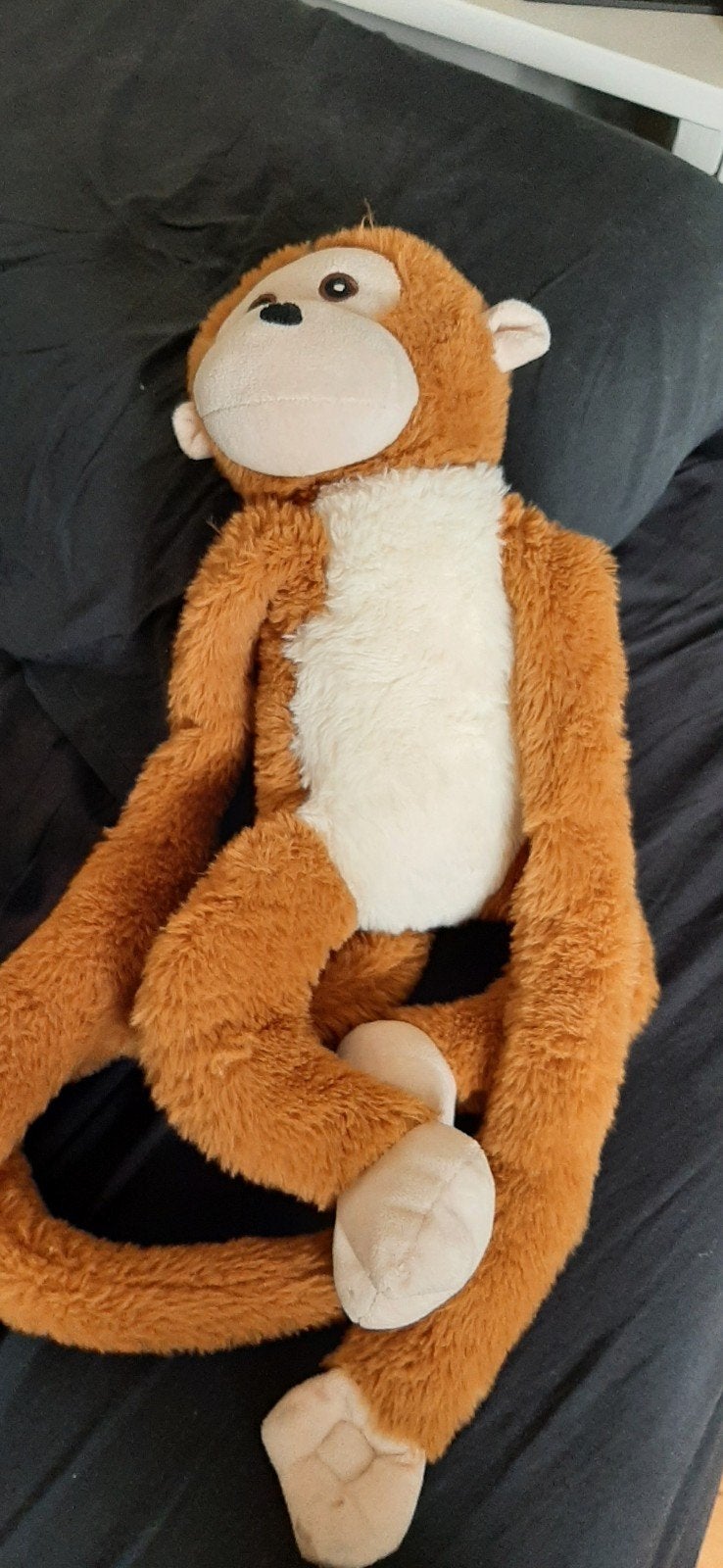 Knuffelaap met lange armen en benen, Kinderen en Baby's, Speelgoed | Knuffels en Pluche, Ophalen, Gebruikt, Middelgroot (20 tot 80 cm)