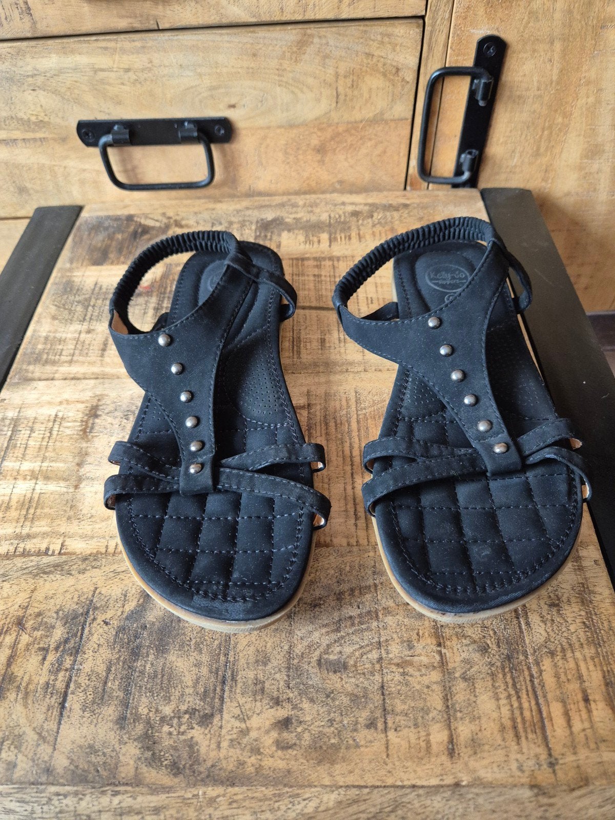 Zwarte sandalen maat 40 - Kelly-Jo Slippers, Kleding | Dames, Schoenen, Zwart, Kelly-Jo Slippers, Gedragen, Sandalen of Muiltjes