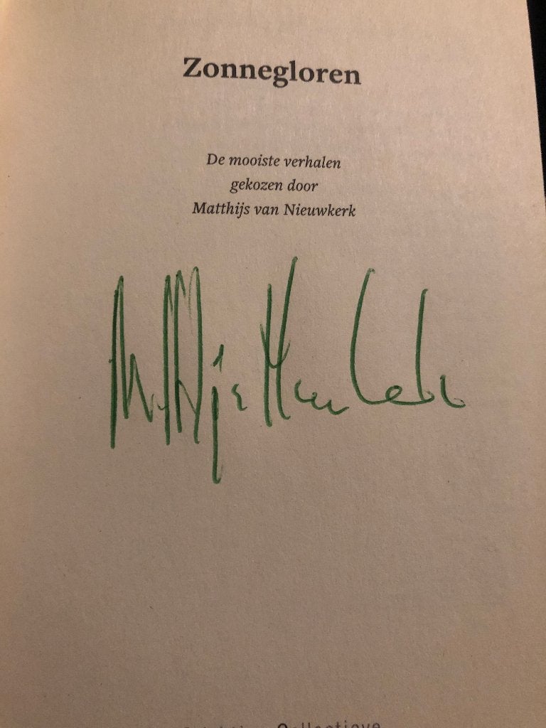 Gesigneerd! Zonnegloren. Matthijs van Nieuwkerk, Nieuw, Ophalen of Verzenden, Nederland, Matthijs van Nieuwkerk