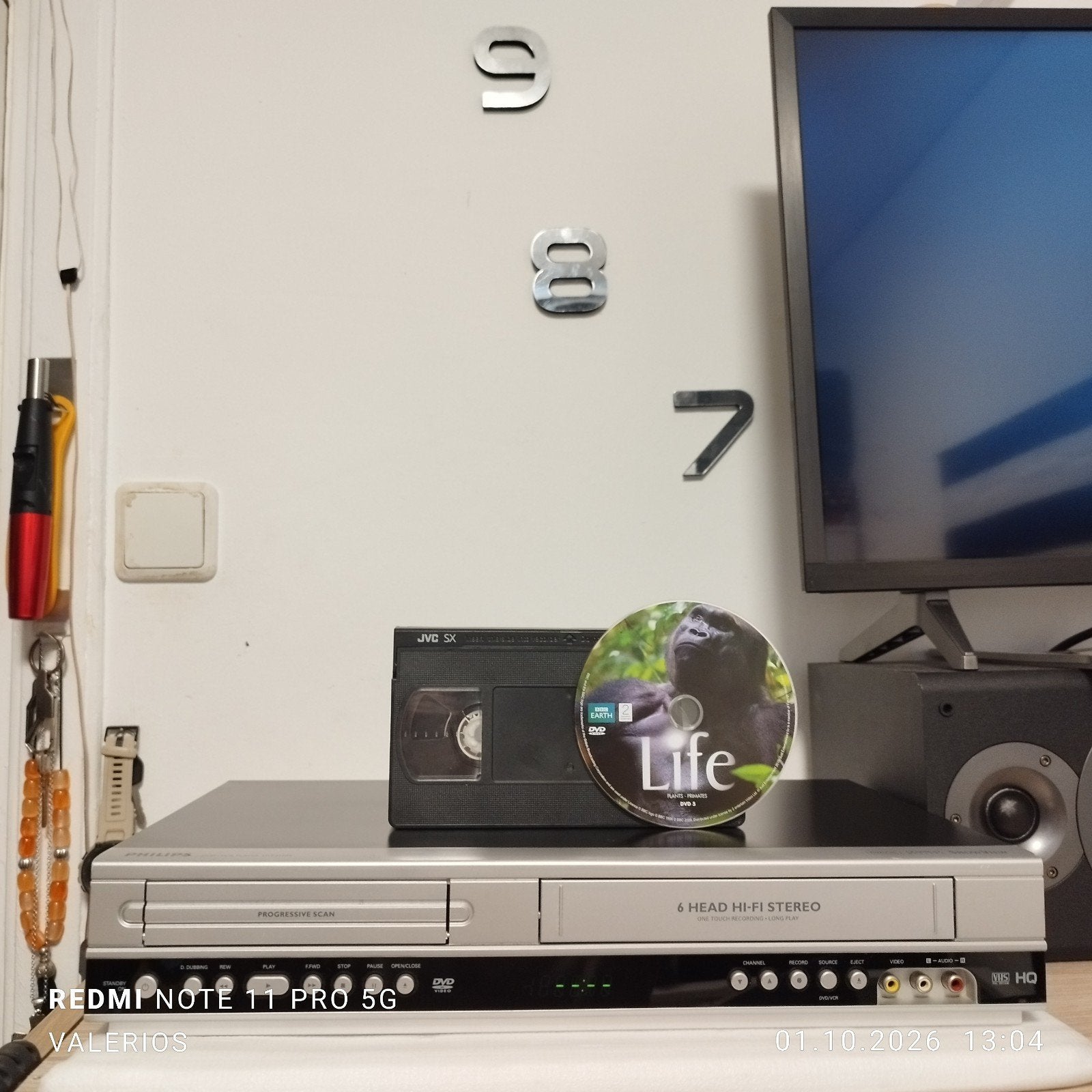 Philips DVP3350V/19 DVD-speler/VHS-recorder Combo, Ophalen of Verzenden, Zo goed als nieuw, VHS-speler of -recorder