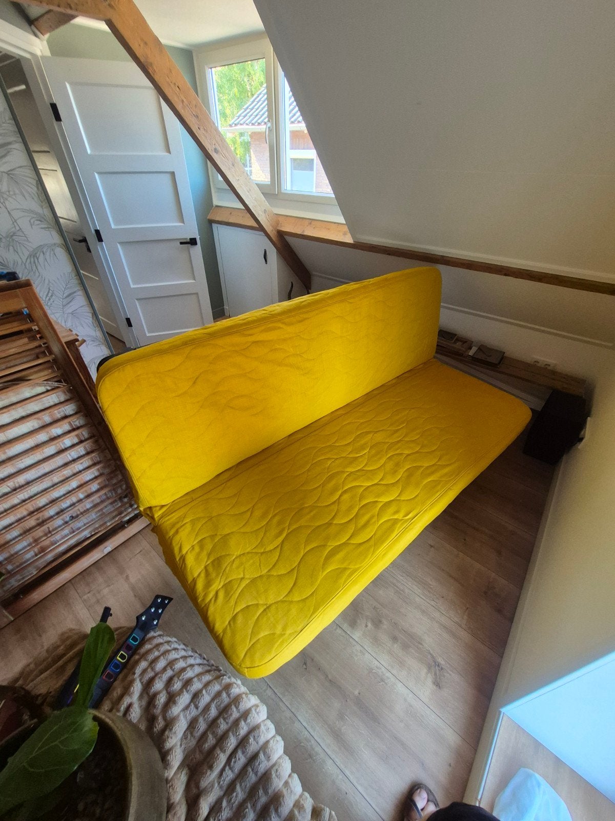 Ikea NYHAMN 3 persoon Slaapbank, Huis en Inrichting, Slaapkamer | Slaapbanken, Ophalen, Tweepersoons, 140 cm, Zo goed als nieuw