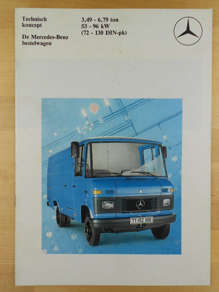 Mercedes 407 409 508 608 613 Brochure 1982 - 407D 508D 608D, Zo goed als nieuw, Mercedes-Benz, Mercedes, Ophalen of Verzenden